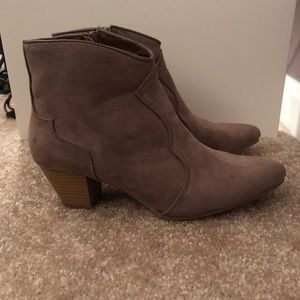 Suede booties